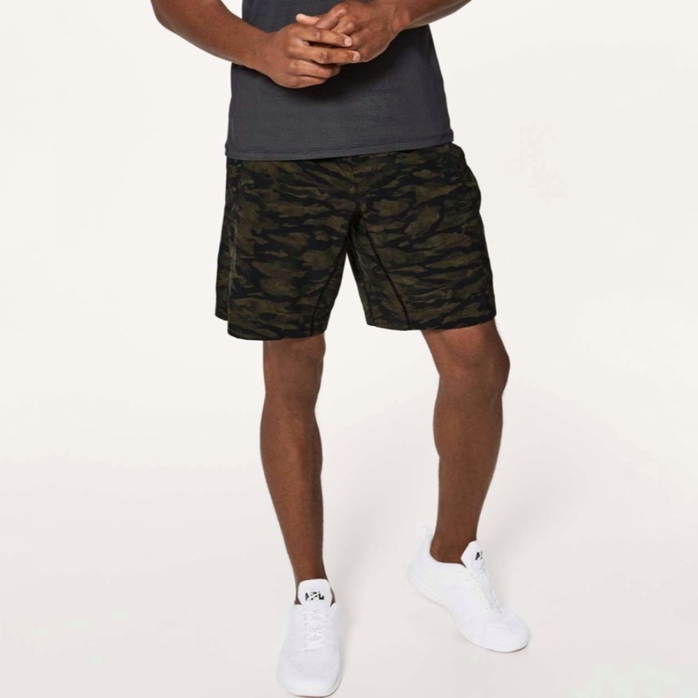 Lululemon Pace Breaker Short 9" Bricollage Military‎ Green lined